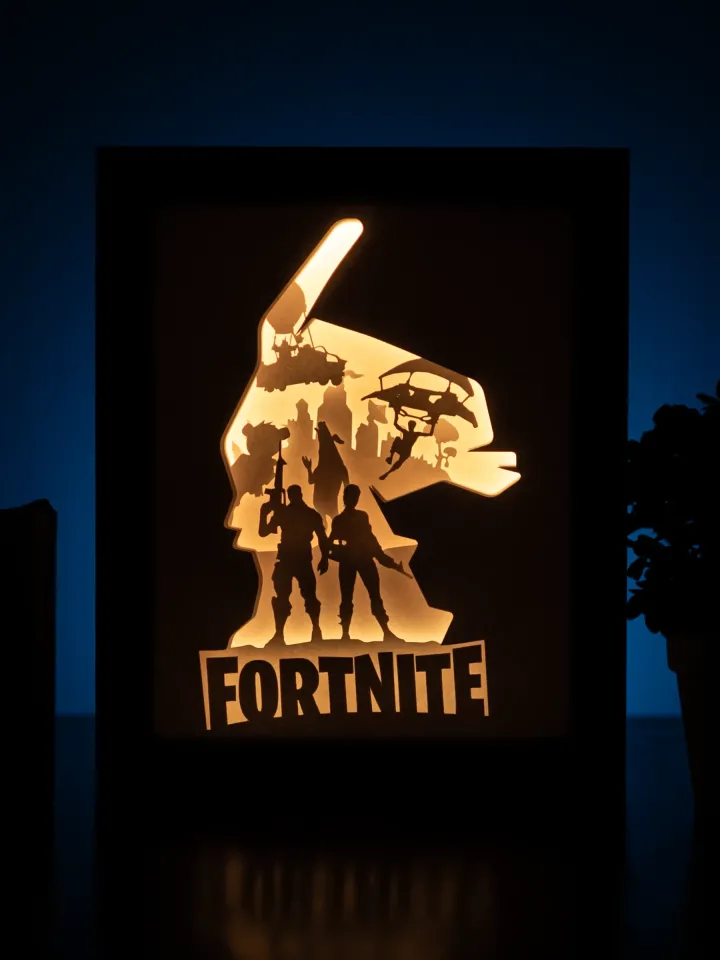 Fortnite Lightbox Templates (PDF+SVG) + Tutorial