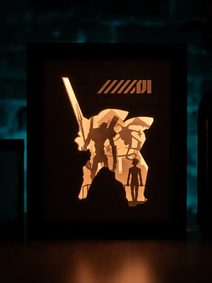Evangelion Lightbox Templates (PDF+SVG) + Tutorial