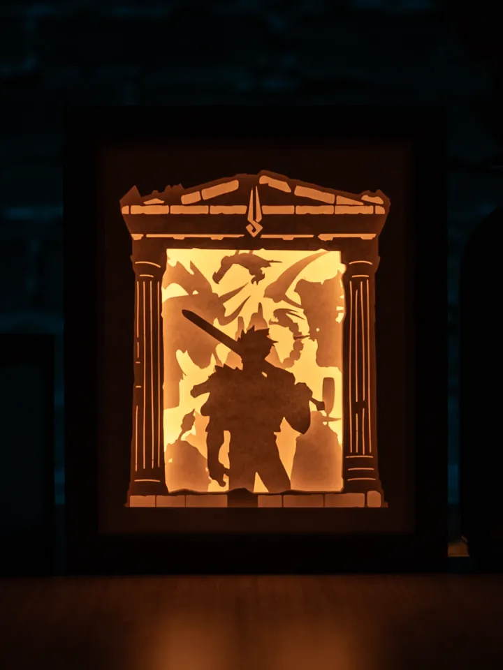 Hades Lightbox Templates (PDF+SVG) + Tutorial